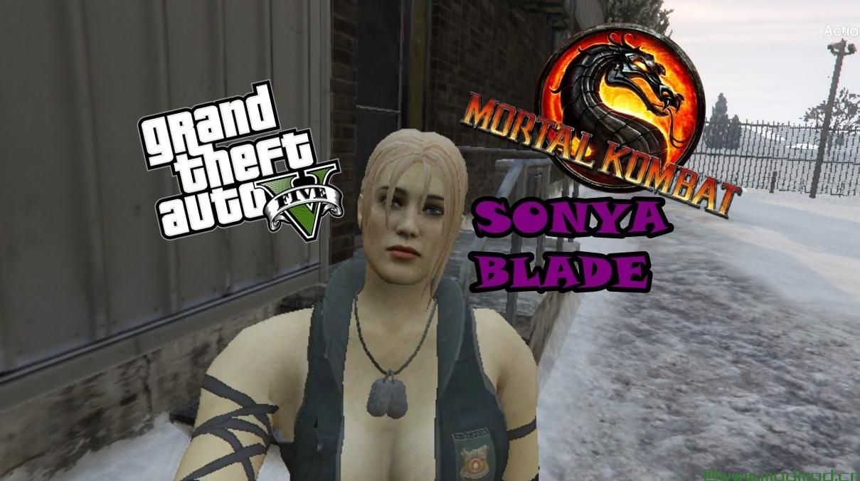 侠盗猎车手5「GTA5」Mod: MORTAL KOMBAT-Sonya Blade