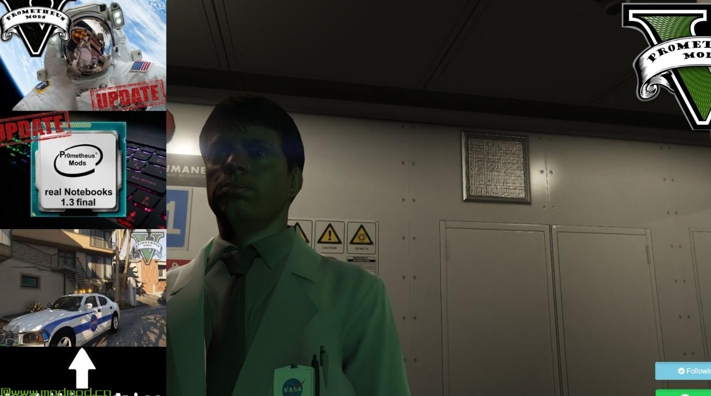 侠盗猎车手5「GTA5」Mod: NASA科学家Ped（替换）