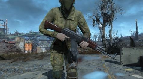 辐射4MOD AK-47独立武器