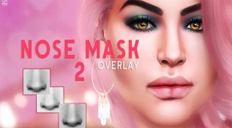 模拟人生4MOD Nose mask 02 Overlay 鼻子