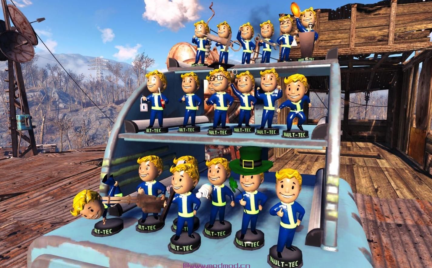 辐射4MOD Vault Girl Bobbleheads