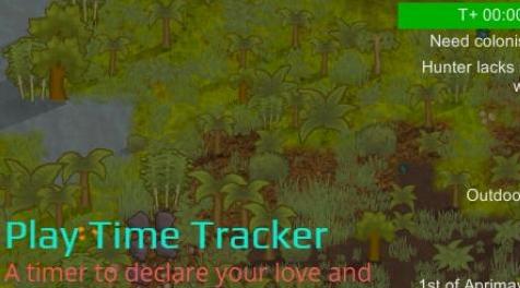 边缘世界(环世界)MOD [DLL汉化][V1.0][计时器]Play Time Tracker-游戏时间计时器