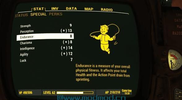 辐射4MOD 彩色Pipboy金色套件 - 抗黑白屏幕 -