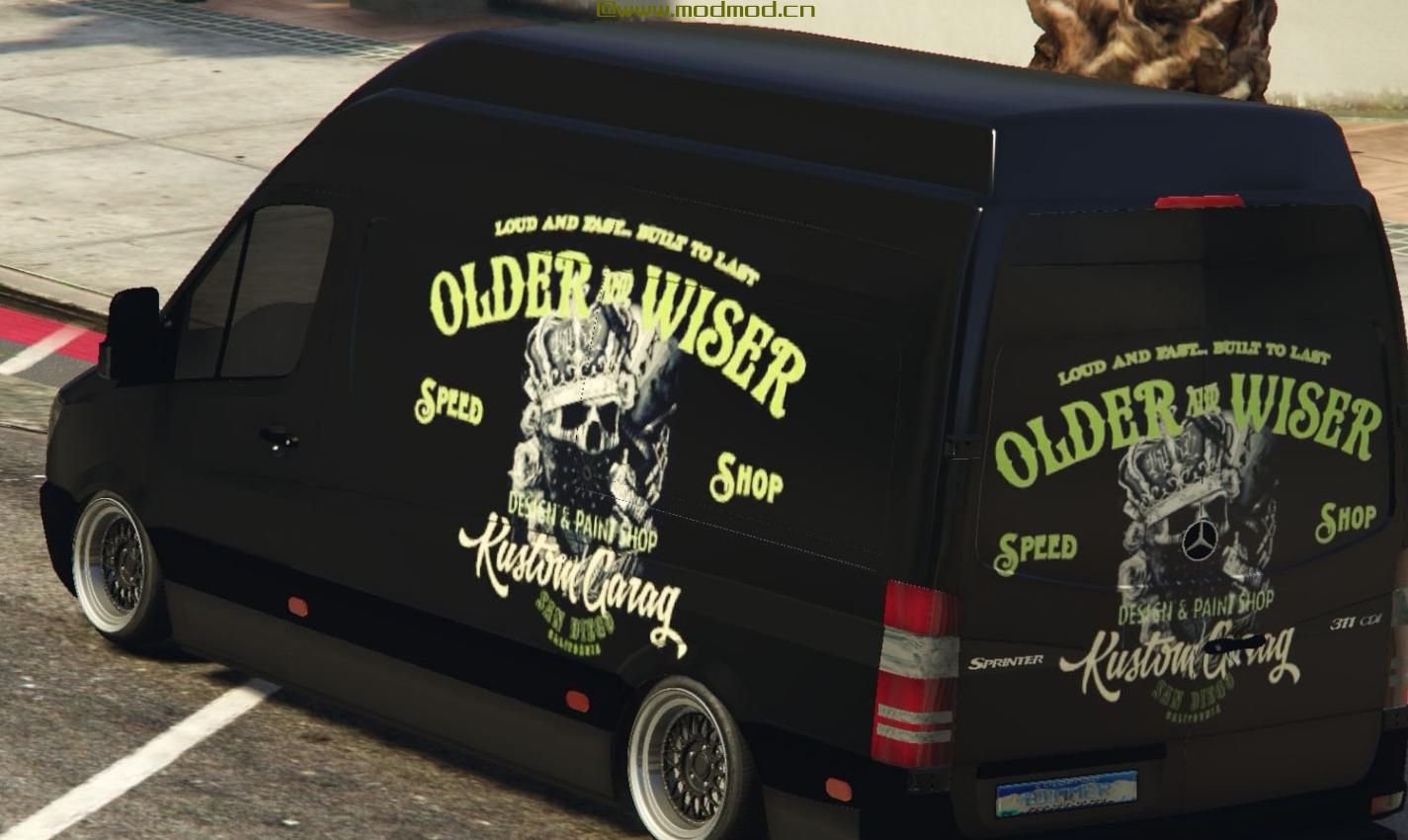 侠盗猎车手5「GTA5」Mod: OLDER和WISER  - 梅赛德斯短跑运动员cdi货物Liveries纹理Livery皮肤