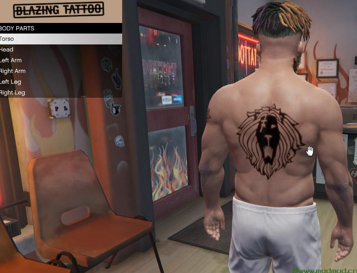 侠盗猎车手5「GTA5」Mod: nanatsu no taizai tattoo for Franklin