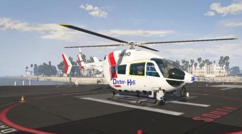 侠盗猎车手5「GTA5」Mod: EC 145 Doctor-Heli（模板）