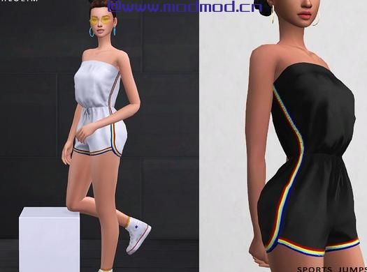 模拟人生4MOD ChloeM-Sports Jumpsuits 连身衣