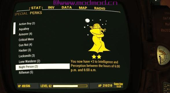 辐射4MOD 彩色Pipboy金色套件 - 抗黑白屏幕 -