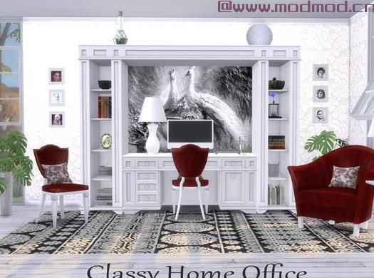 模拟人生4MOD Homeoffice Classy 办公室