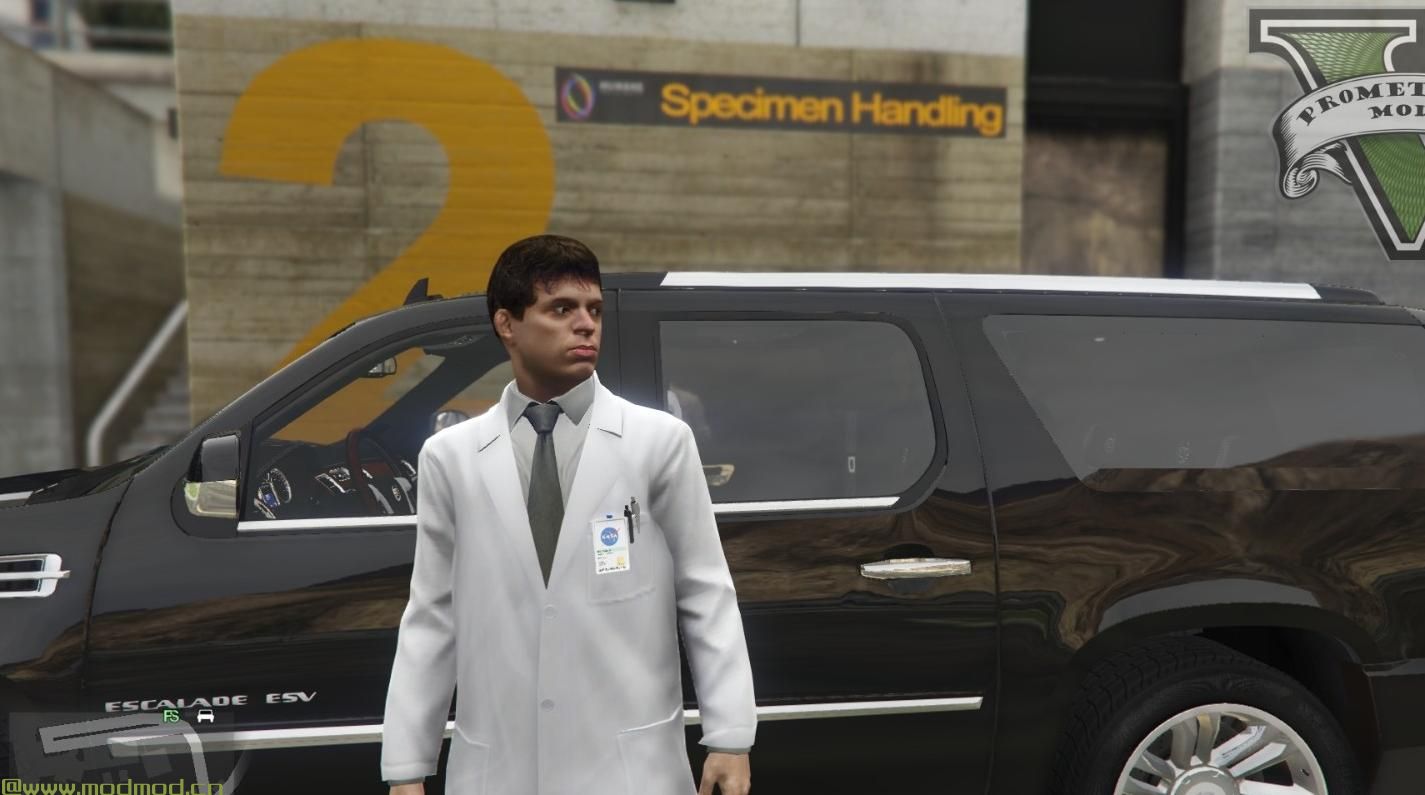 侠盗猎车手5「GTA5」Mod: NASA科学家Ped（替换）
