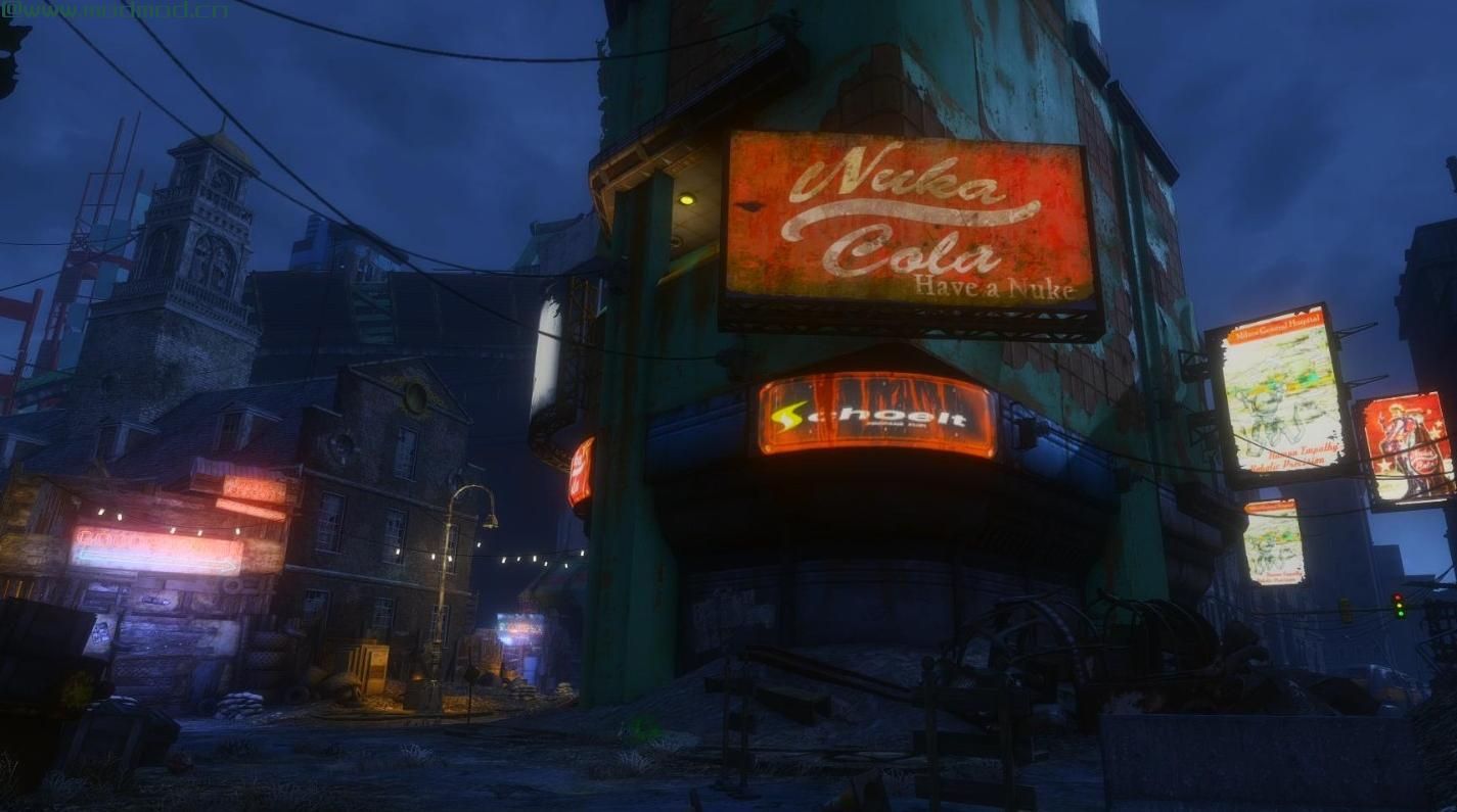 辐射4MOD 发光广告牌 - 照明