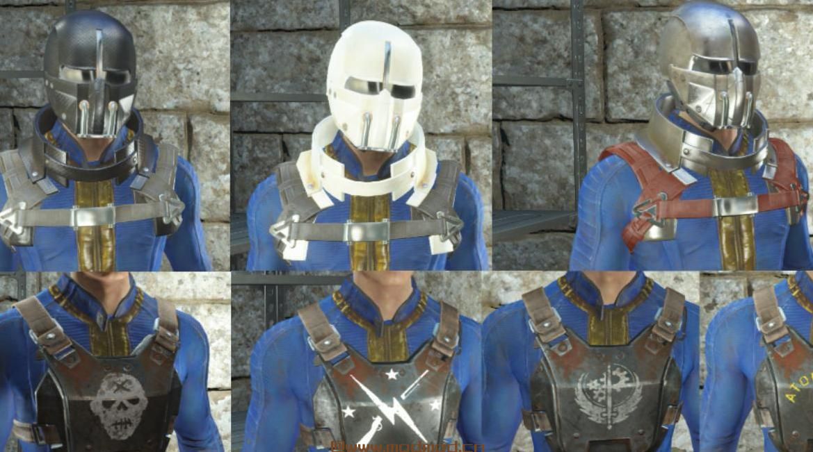 辐射4MOD UCO统一服装大修包括服装派对和沉浸式制作系列