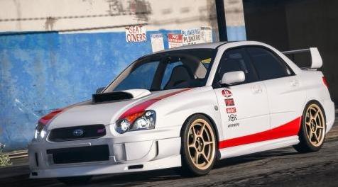 侠盗猎车手5「GTA5」Mod: 斯巴鲁翼豹WRX STI 2004  - ’Born to Race’制服