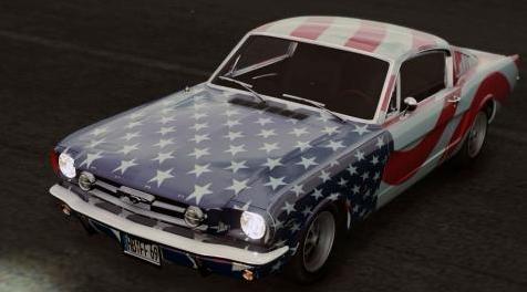 侠盗猎车手5「GTA5」Mod: [Ford Mustang Fastback]星条旗制服