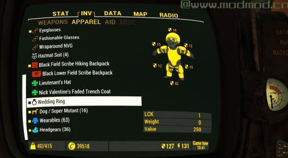 彩色Pipboy金色套件 - 抗黑白屏幕 -