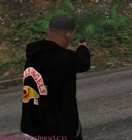 侠盗猎车手5「GTA5」Mod: 地狱天使连帽衫（Gang Hoodie）