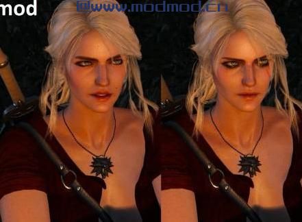 巫师3：狂猎MOD Ciri Face 4k Retextures New Makeup（希里4K级面部纹理）