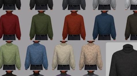 模拟人生4MOD February - male sweater 毛衣