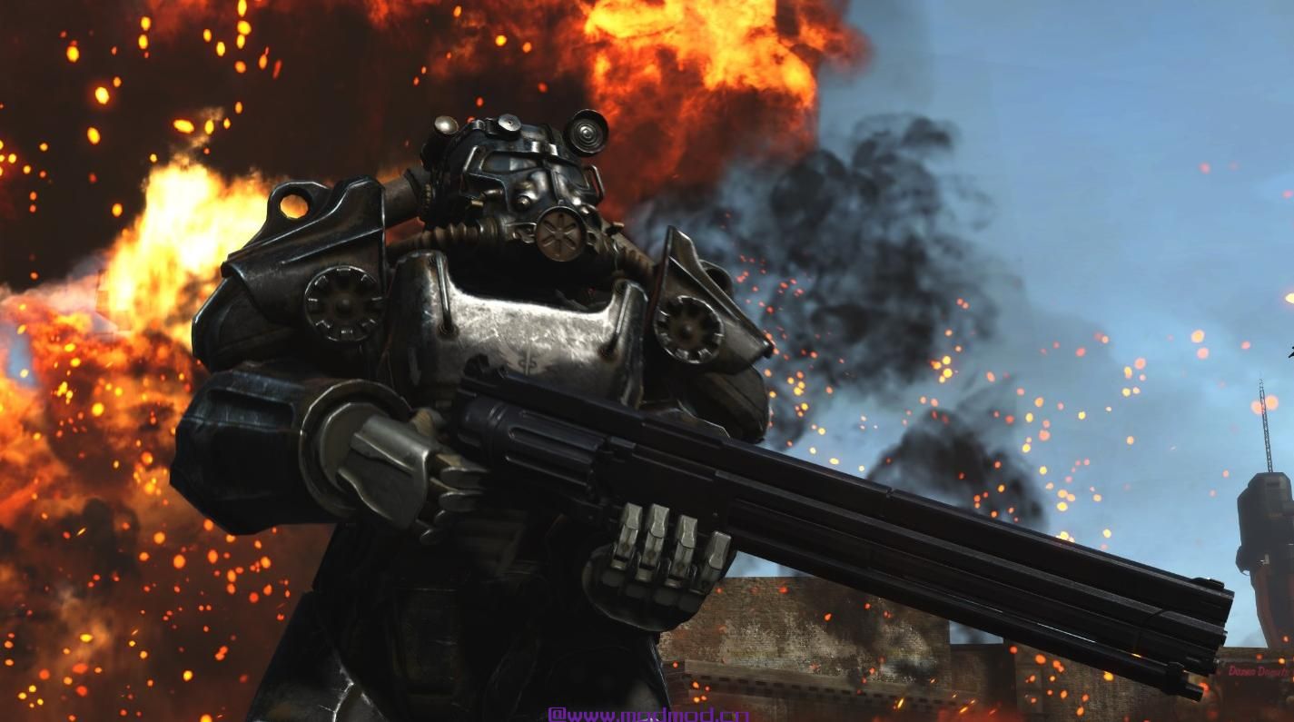 辐射4MOD M2045 Magnum Revolver步枪