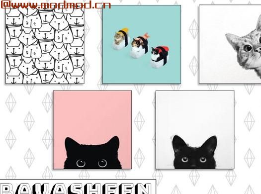 模拟人生4MOD All Cats Canvas 猫挂饰