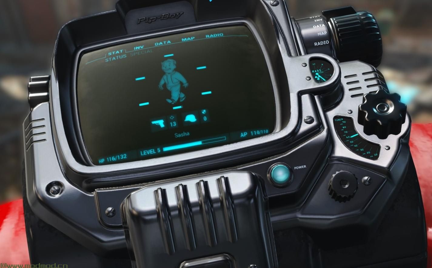 辐射4MOD LED黑色Pip-Boy Deluxe（Clean-New-PipBoy）