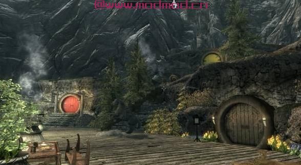 上古卷轴5：天际MOD 【汉化】一所位于雪漫郊区的霍比特人村落