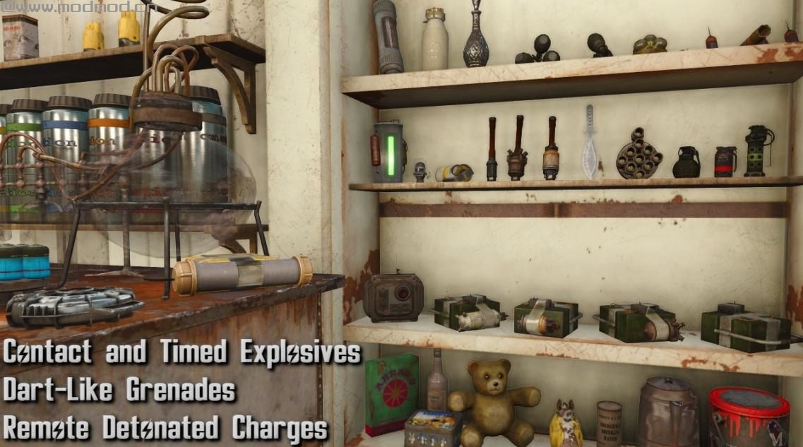 辐射4MOD 手榴弹扩展包2  -  M79榴弹发射器和新炸药