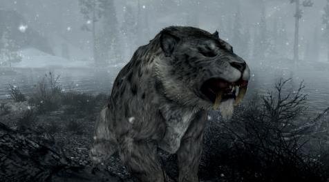 上古卷轴5：重置版MOD Snowvak  -  Sabrecat随从