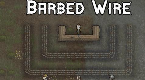 边缘世界(环世界)MOD [Mod汉化][V1.0][防卫]Barbed Wire-铁丝网