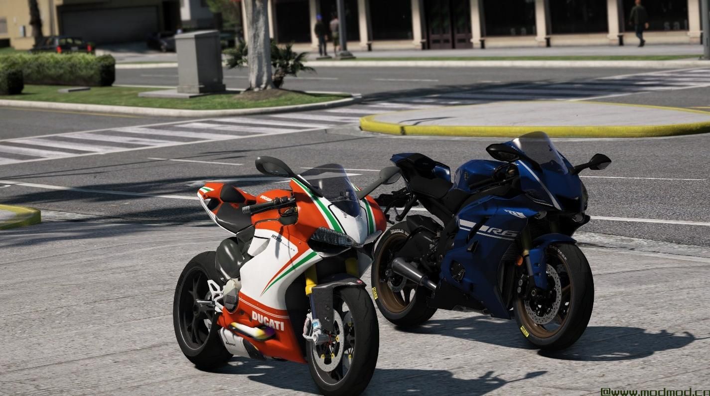 侠盗猎车手5「GTA5」Mod: 杜卡迪1199 Panigale（Tricolore油漆工作）