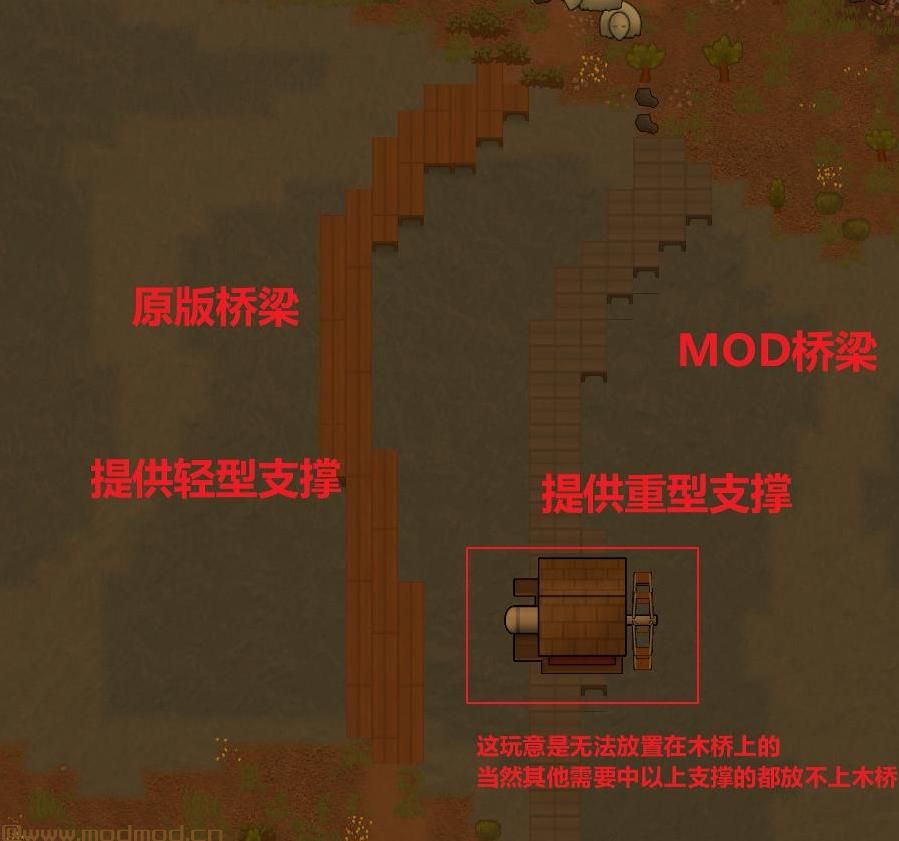 边缘世界(环世界)MOD [Mod汉化][V1.0][桥梁]Simply More Bridges-更多的桥梁