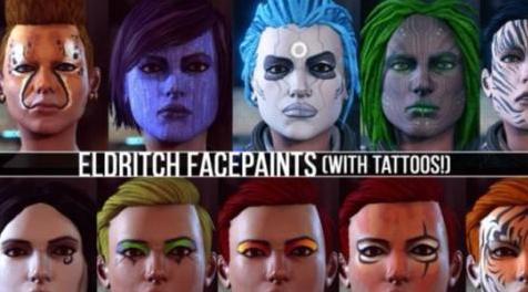 幽浮2MOD Eldritch Facepaints v 1.2（Eldritch面部涂料）