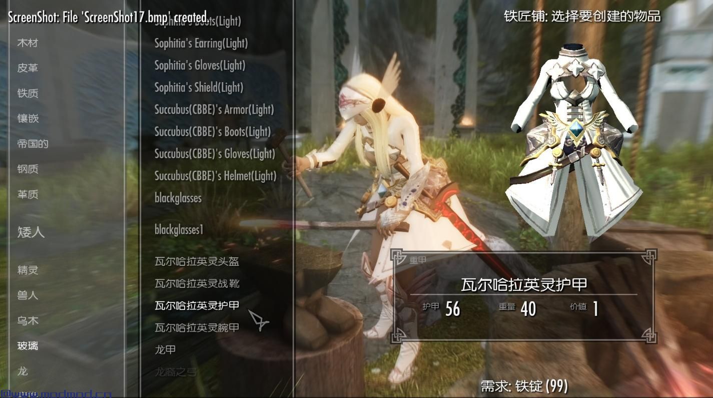 上古卷轴5：天际MOD ~~~老物重置~~~~女武神混搭装【瓦尔哈拉英灵】