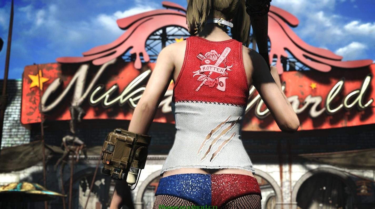 辐射4MOD Harley Quinn Outfit CBBE