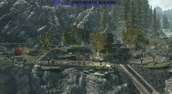 上古卷轴5：天际MOD 【汉化】一所位于雪漫郊区的霍比特人村落