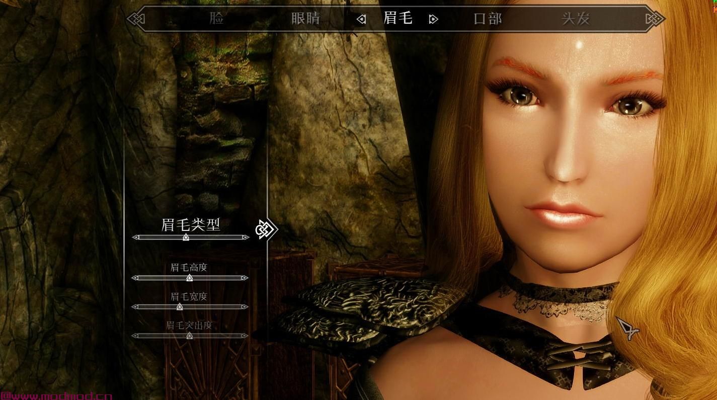 上古卷轴5：天际MOD 180多种【眉毛】