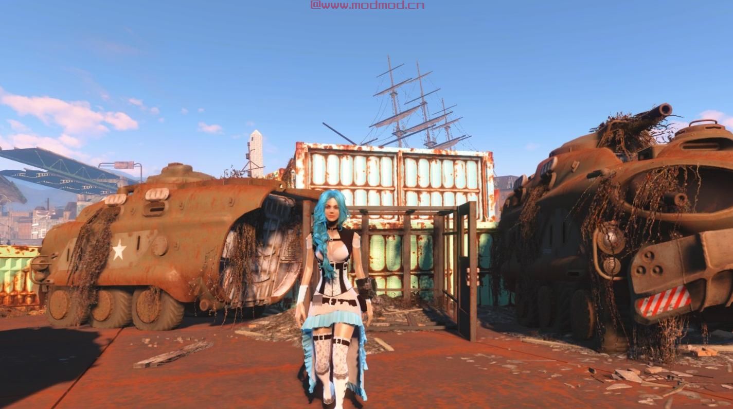 辐射4MOD Ashara FO4蒸汽朋克女士 -  CBBE  -  BodySlide