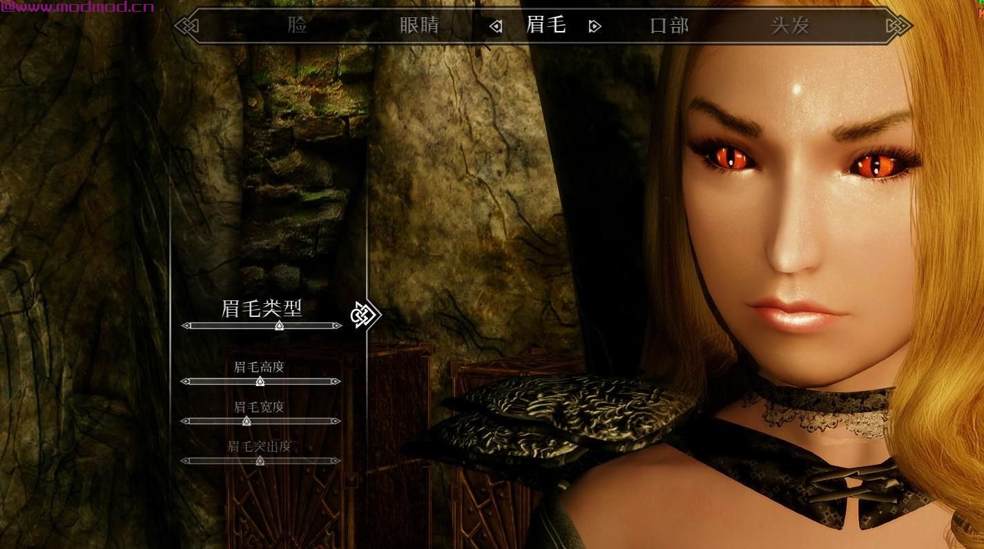 上古卷轴5：天际MOD 180多种【眉毛】