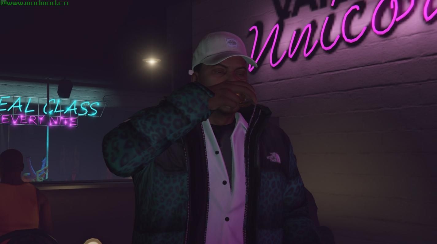 侠盗猎车手5「GTA5」Mod: TNF x Supreme羽绒服