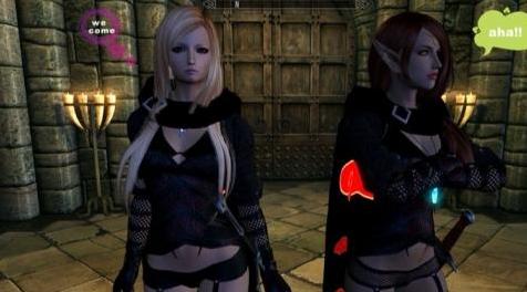 上古卷轴5：天际MOD Merta Assassin Armor & Sotteta Necromancer Outfit（黑色性感，经久不衰）