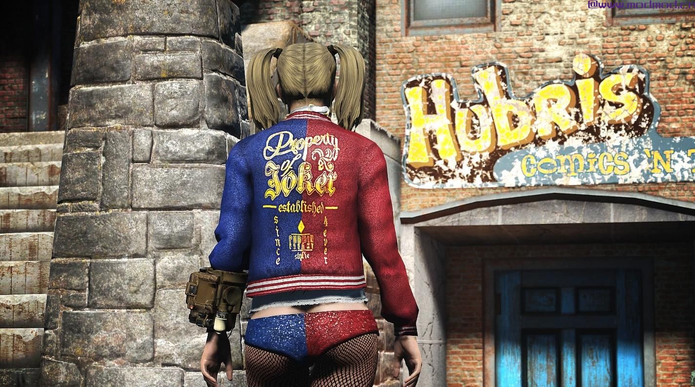 辐射4MOD Harley Quinn Outfit CBBE