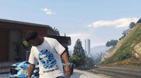 侠盗猎车手5「GTA5」Mod: BAPE ABC迷彩T恤