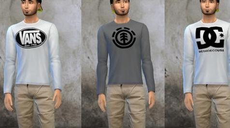 模拟人生4MOD skatelogo_crewneck_by_destiny292000 T恤