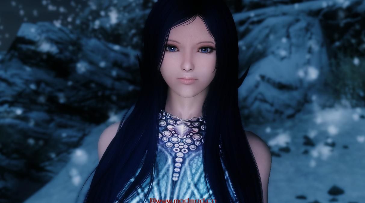上古卷轴5：天际MOD 【天际丽人团】第二位成员 独立种族随从 丽人团魔法三魅之&mdash; 高冷冰霜女法 冰曛