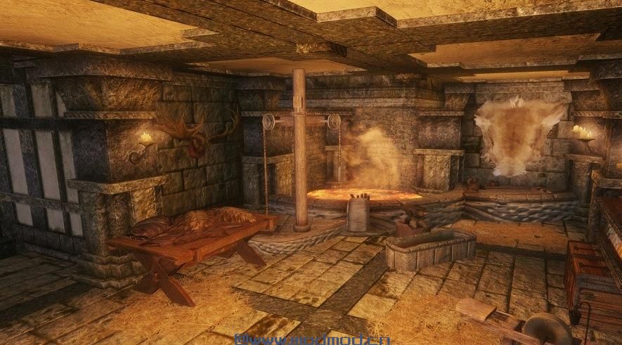 上古卷轴5：天际MOD 汉化MOD  住宅湖滨豪华别墅