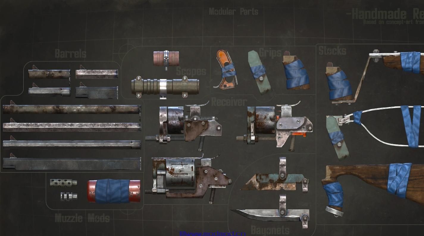 辐射4MOD 手工制作左轮手枪