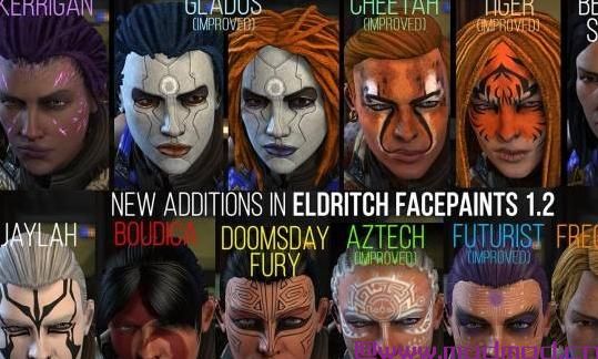 幽浮2MOD Eldritch Facepaints v 1.2（Eldritch面部涂料）