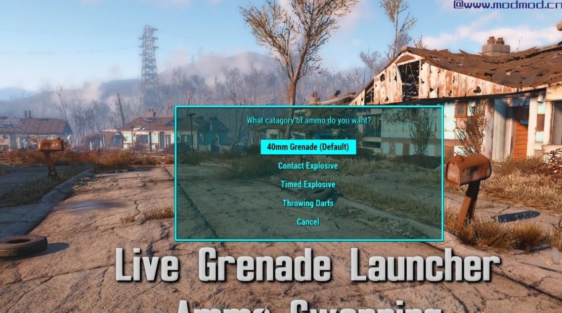 辐射4MOD 手榴弹扩展包2  -  M79榴弹发射器和新炸药
