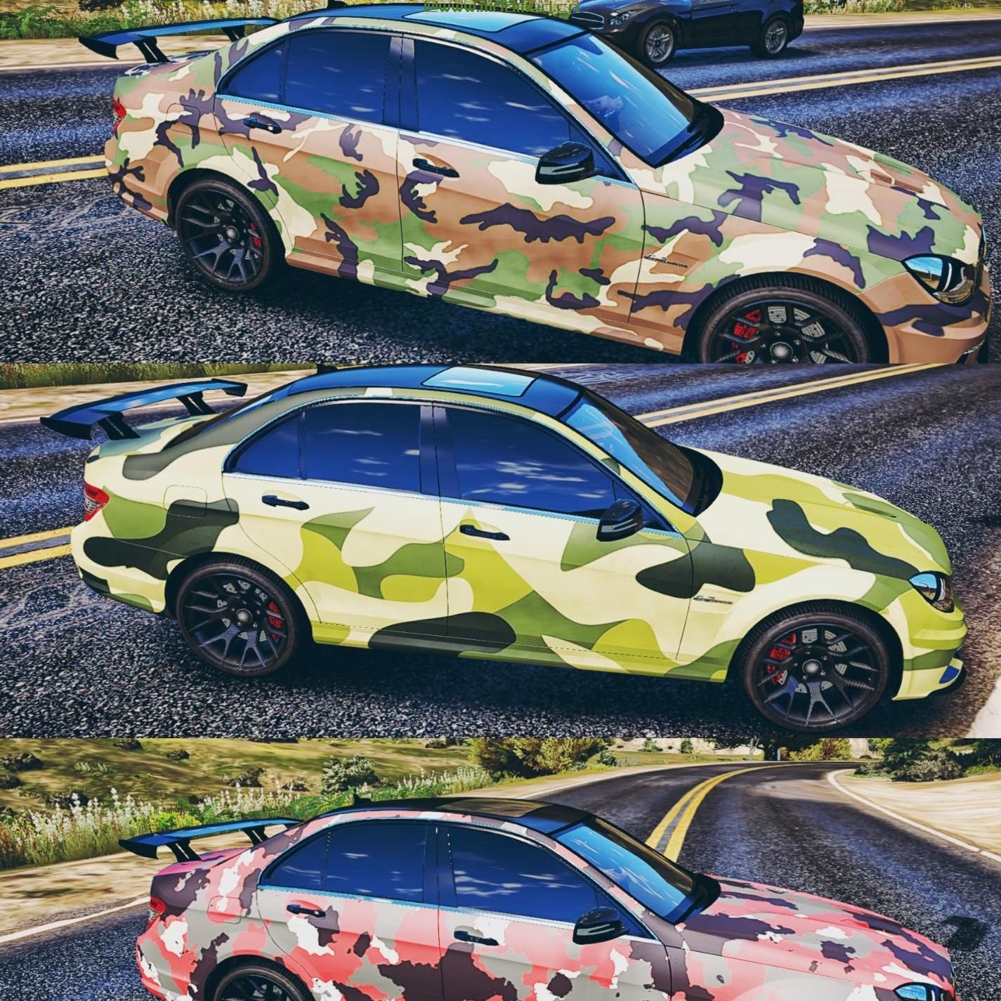 侠盗猎车手5「GTA5」Mod: 迷彩C63 AMG