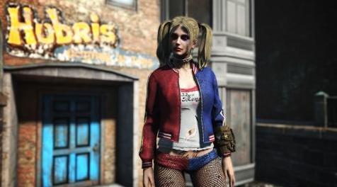 辐射4MOD Harley Quinn Outfit CBBE